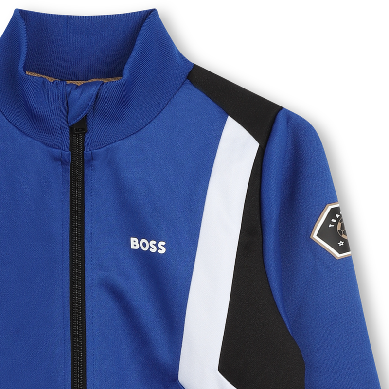 Boss J51305 Full Zip Sweatshirt Blue 5 Years