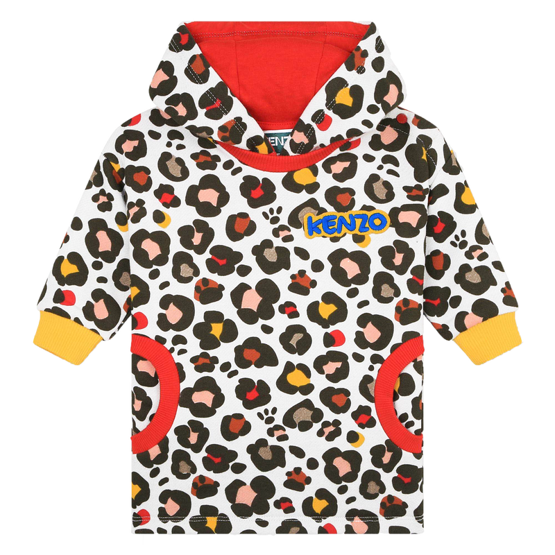 Hooded fleece dress KENZO KIDS 
                    GIRL