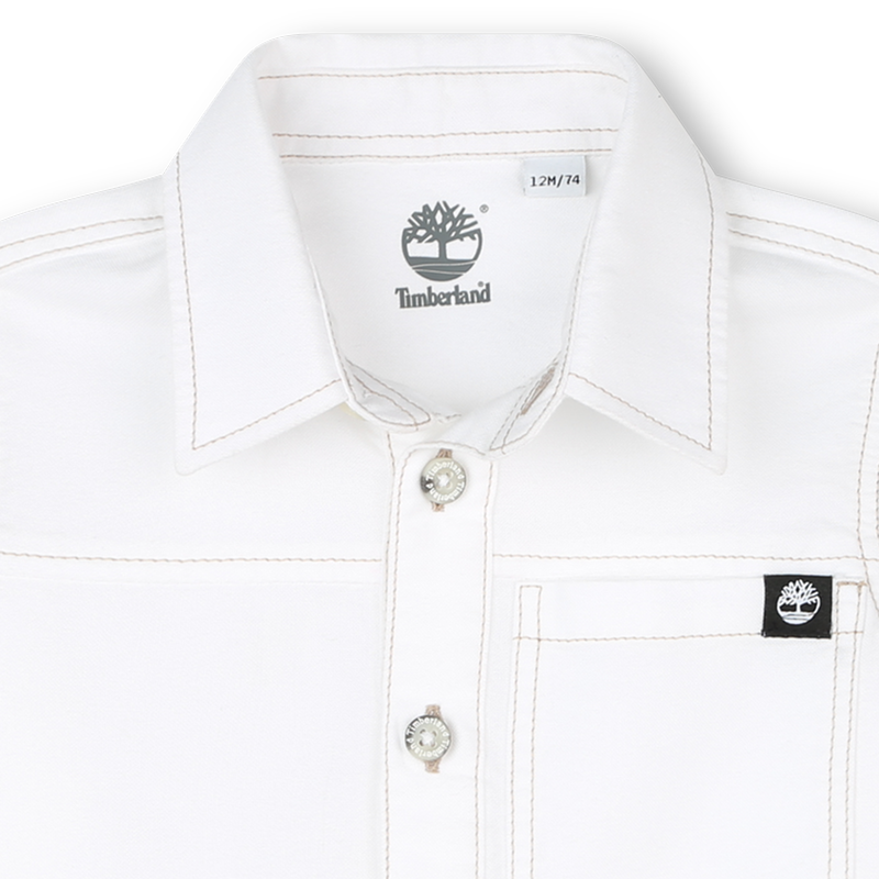 Long-Sleeved Cotton Shirt TIMBERLAND 
                    BOY
