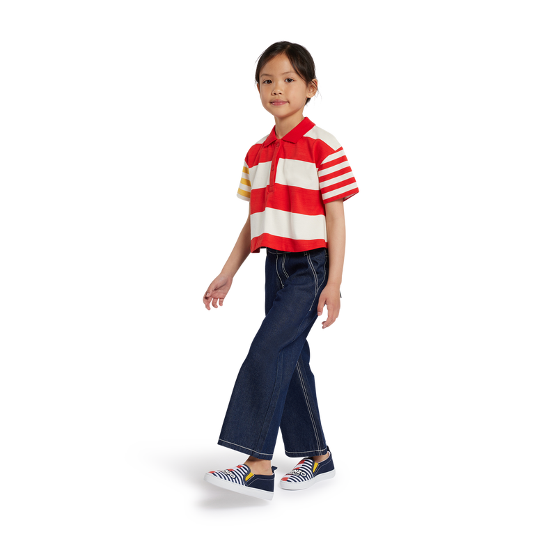 Cotton denim sneakers KENZO KIDS 
                    UNISEX