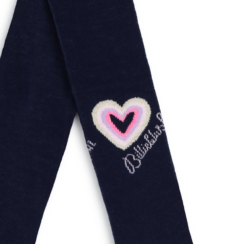 Metallic Heart Tights BILLIEBLUSH 
                        GIRL