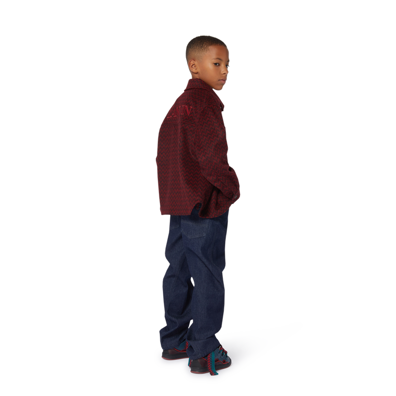 Printed Fleece Shirt Jacket LANVIN 
                        BOY