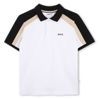 Short-Sleeved Polo Shirt, WHITE, hi-res
