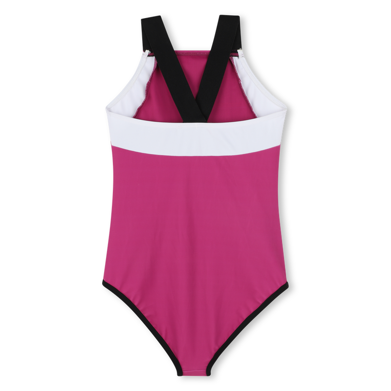 Tricolor one-piece swimsuit DKNY 
                    GIRL