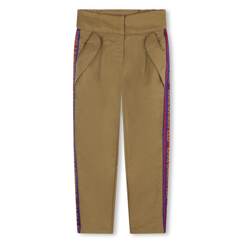 Striped Side Trousers KARL LAGERFELD KIDS 
                        GIRL