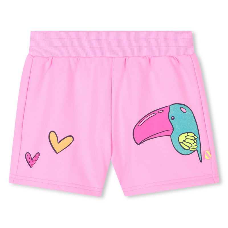 Fleece shorts with motif BILLIEBLUSH 
                        GIRL