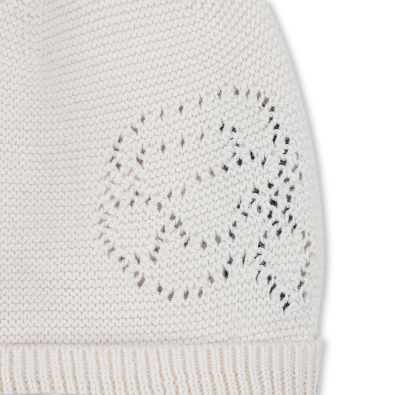 Knitted hat with pompom KARL LAGERFELD KIDS 
                    UNISEX