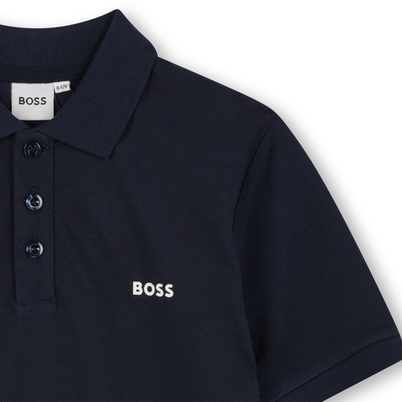 Cotton Logo Polo BOSS 
                        BOY