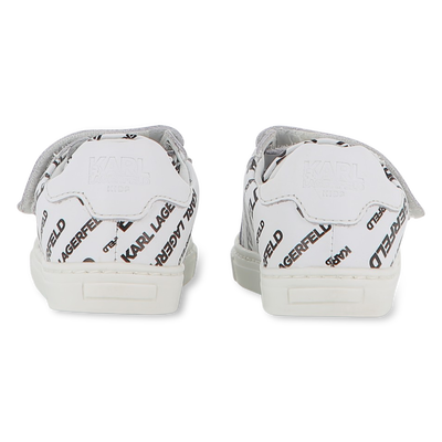 Leather Velcro sneakers KARL LAGERFELD KIDS UNISEX