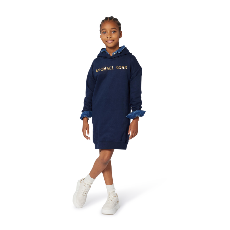 Fleece hooded dress MICHAEL KORS 
                    GIRL