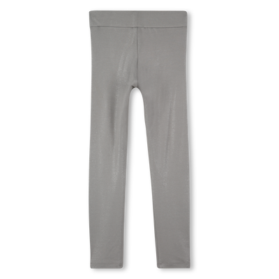 Silver sequined jersey leggings DKNY GIRL