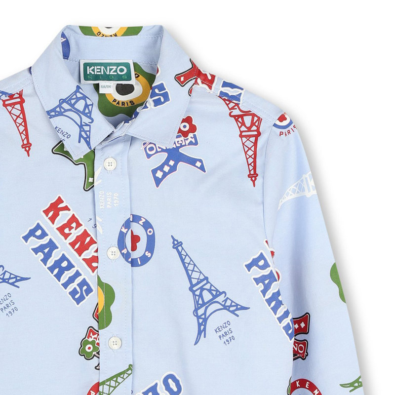 Oxford Printed Shirt KENZO KIDS 
                    BOY