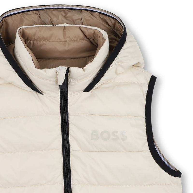 Flann-effect hooded puffer jacket BOSS 
                        BOY
