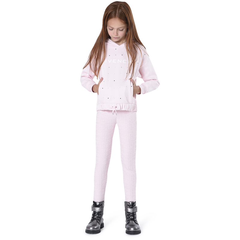 Hooded rhinestone sweatshirt GIVENCHY 
                    GIRL