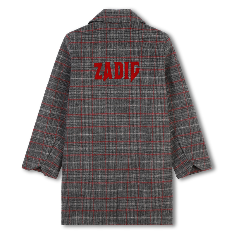 Checked Pattern Coat ZADIG & VOLTAIRE 
                    GIRL