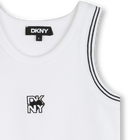 Ribbed embroidered tank top DKNY 
                    GIRL