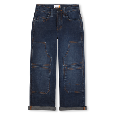 Patch Pocket Wide-Leg Jeans TIMBERLAND BOY