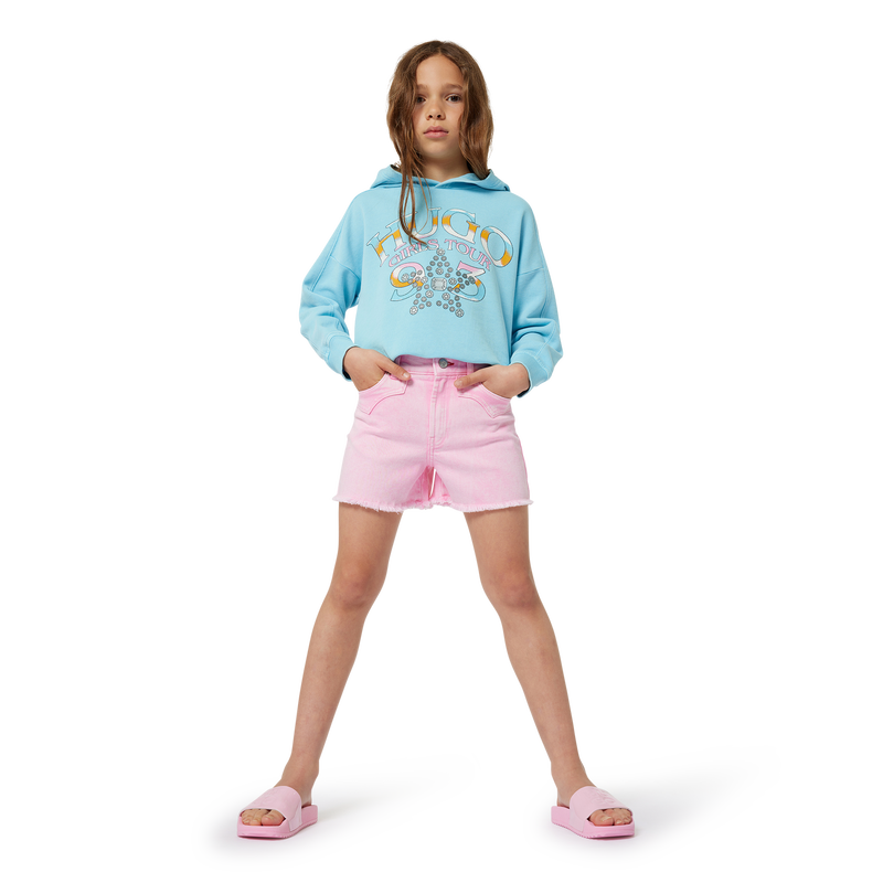 Fancy over-dyed shorts HUGO 
                    GIRL