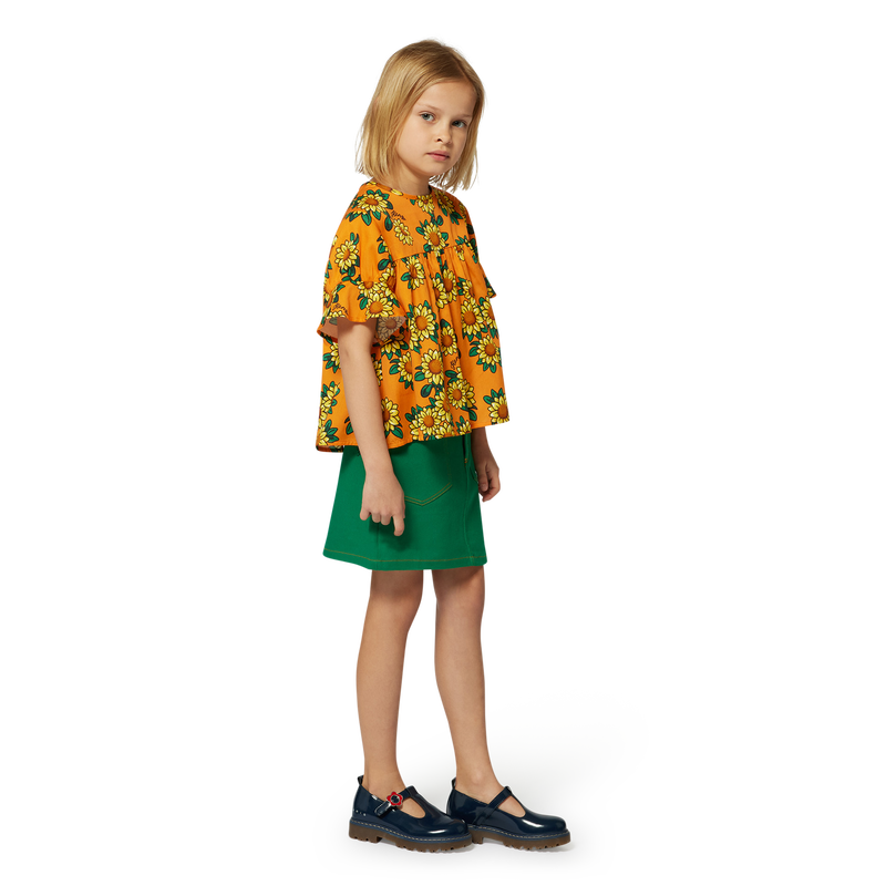 Cotton satin blouse KENZO KIDS 
                        GIRL