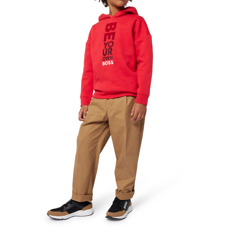 Plain Twill Chino Trousers BOSS 
                        BOY