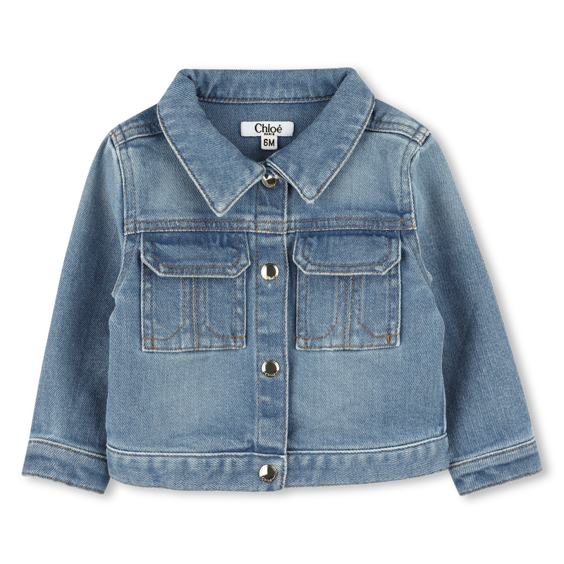 Denim jacket with press studs CHLOE 
                    GIRL