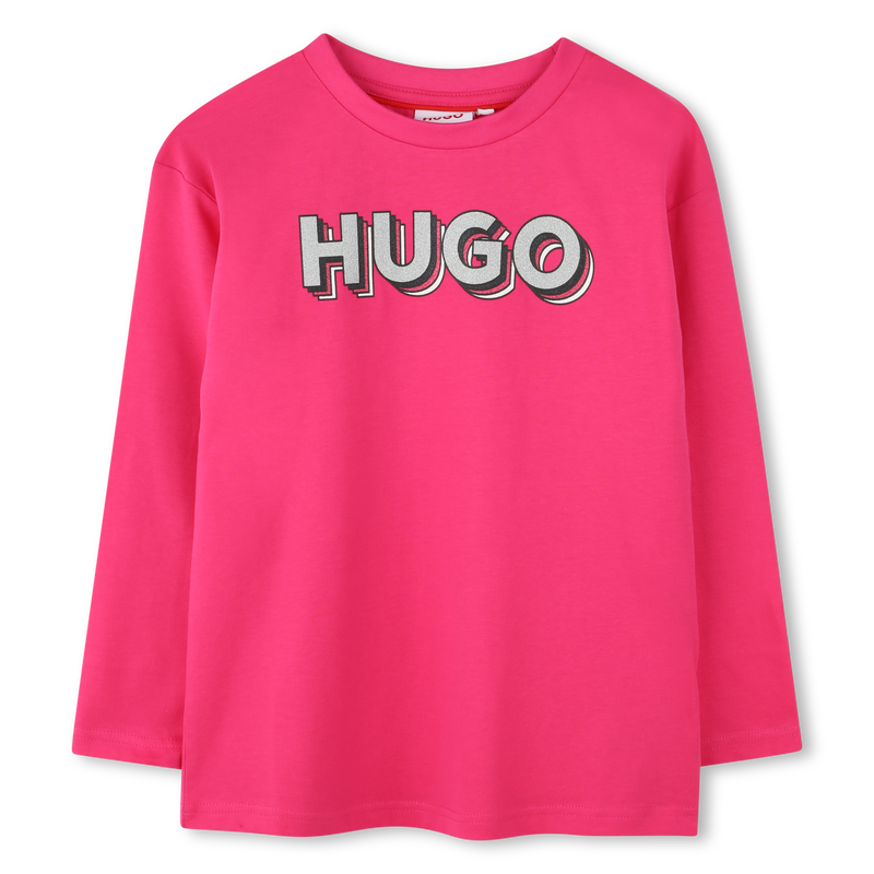 Logo Print T-Shirt HUGO 
                        GIRL