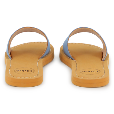 Sheepskin Leather Slides CHLOE GIRL