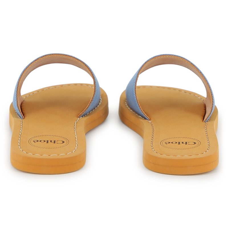 Sheepskin Leather Slides CHLOE 
                        GIRL