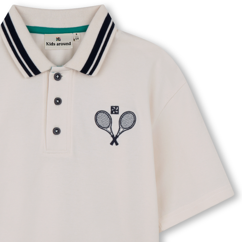 Short-Sleeved Polo Shirt KIDS AROUND 
                        BOY
