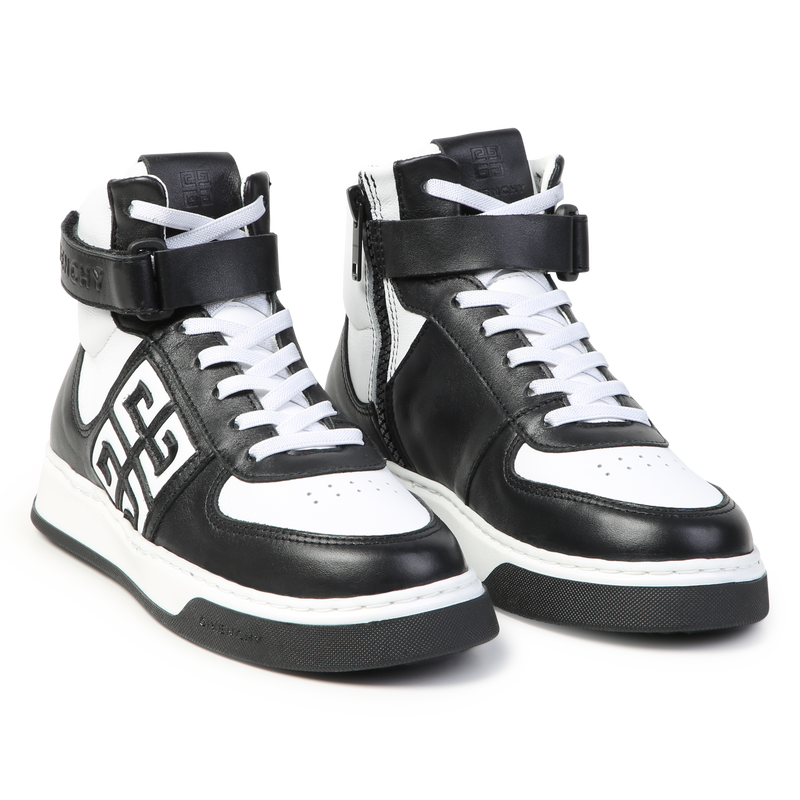 Lace-Up Leather Sneakers GIVENCHY 
                    BOY