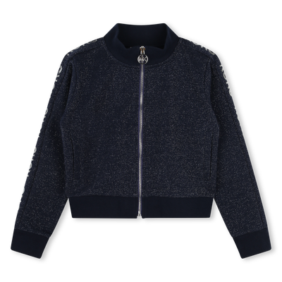 Glittery Fleece Cardigan MICHAEL KORS GIRL