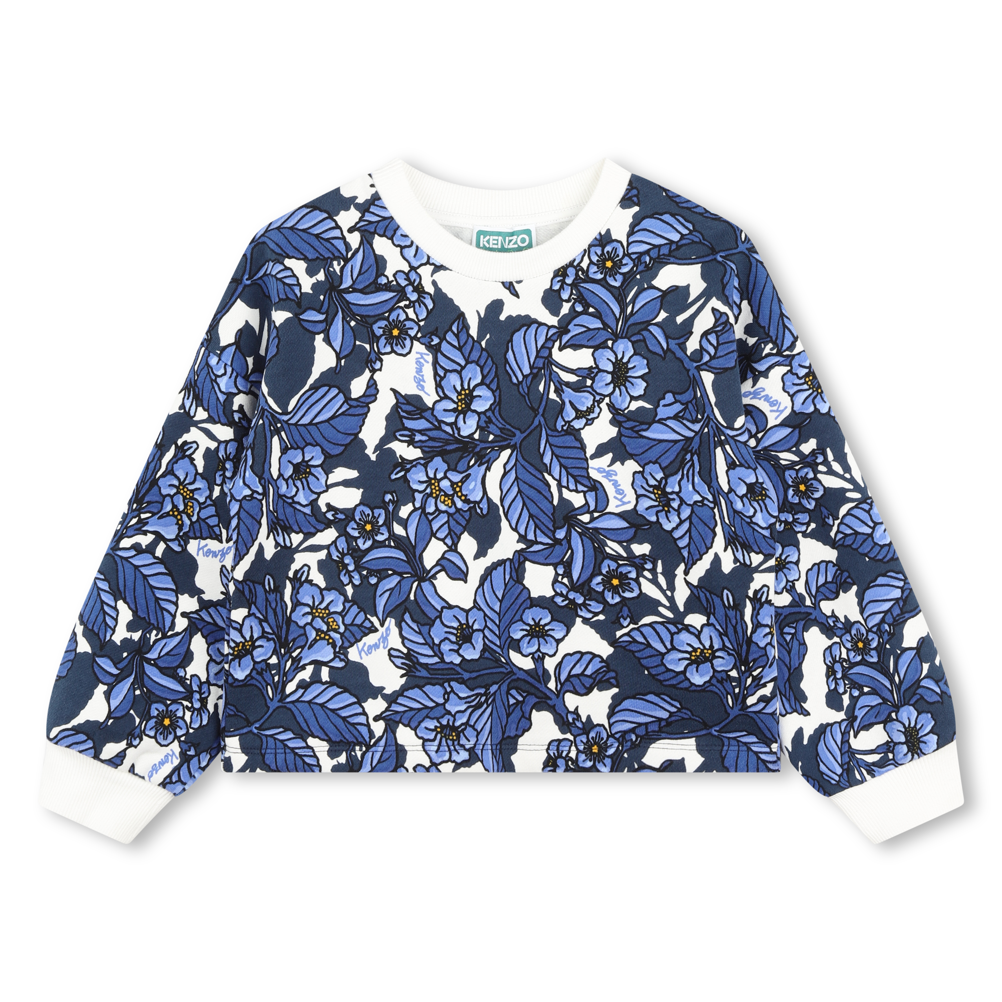 KENZO KIDS All-Over Print Fleece Sweater for GIRL | Kids around