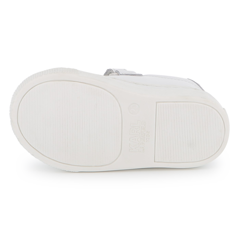 Low-top cowhide sneakers KARL LAGERFELD KIDS 
                    UNISEX
