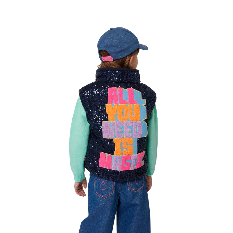 Sleeveless Sequin Puffer BILLIEBLUSH 
                        GIRL