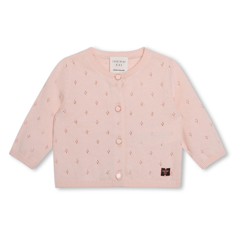 Knitted buttoned cardigan CARREMENT BEAU 
                    GIRL