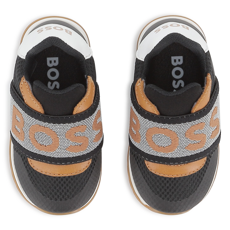 Sneakers with branded elastic BOSS 
                    BOY