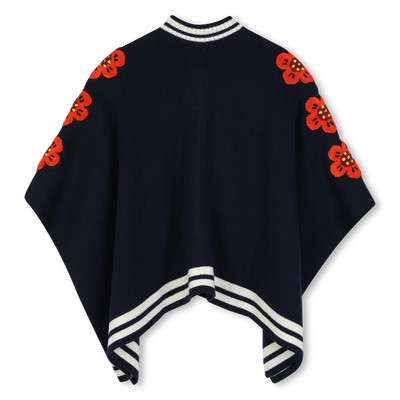 Knitted cape KENZO KIDS GIRL