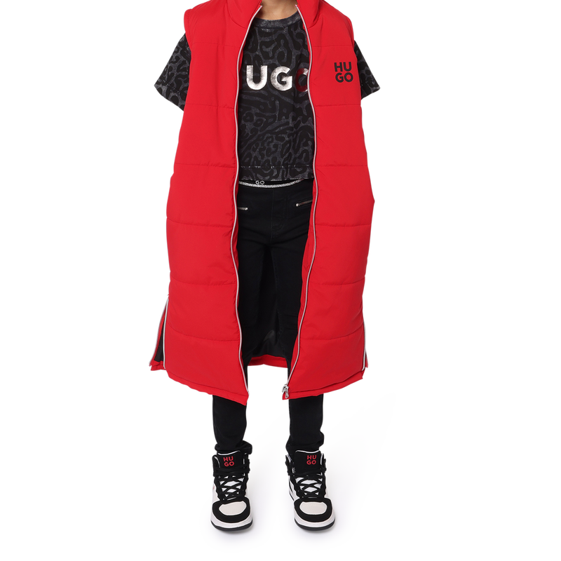 Printed Cotton T-Shirt HUGO 
                        GIRL