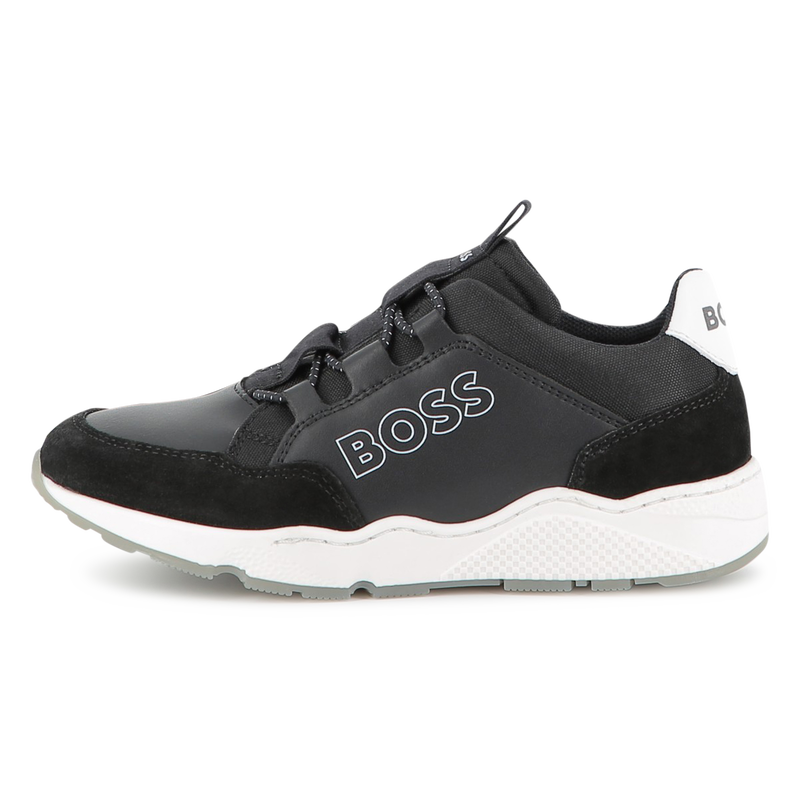 Faux and canvas sneakers BOSS 
                    BOY