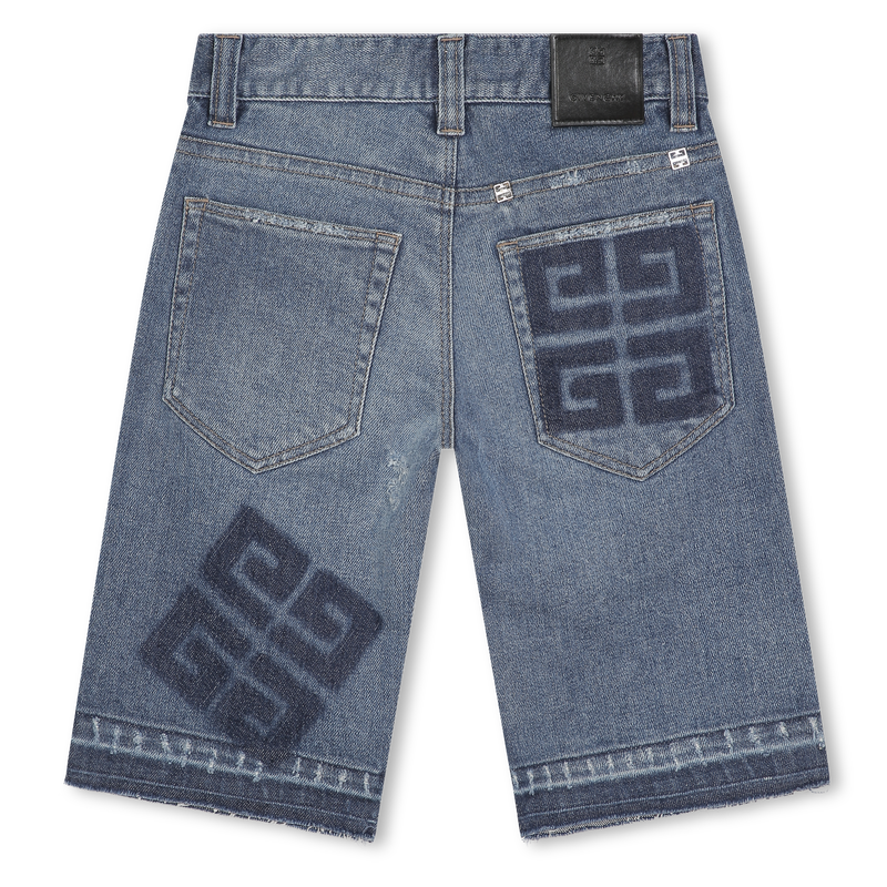 Long fitted denim shorts GIVENCHY 
                    BOY