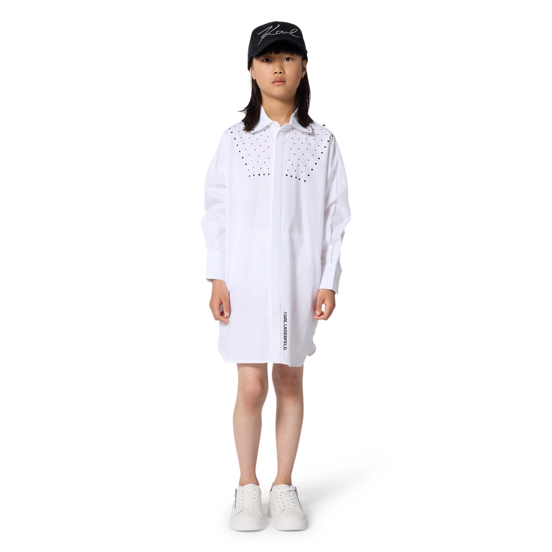Long Sleeved Shirt Dress KARL LAGERFELD KIDS 
                        GIRL