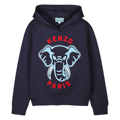 Hooded elephant sweatshirt KENZO KIDS BOY
