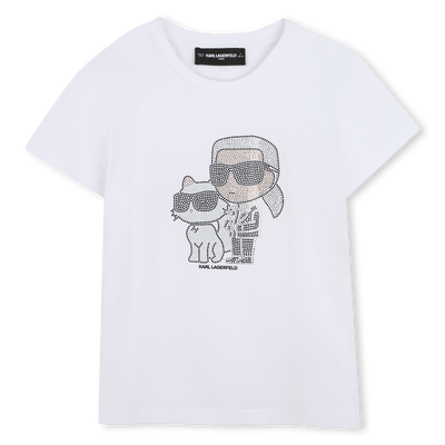 Short-Sleeved T-Shirt KARL LAGERFELD KIDS GIRL