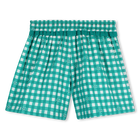 Gingham Print Shorts KIDS AROUND 
                    GIRL