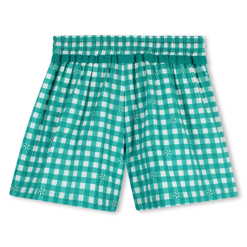 Gingham Print Shorts KIDS AROUND 
                        GIRL
