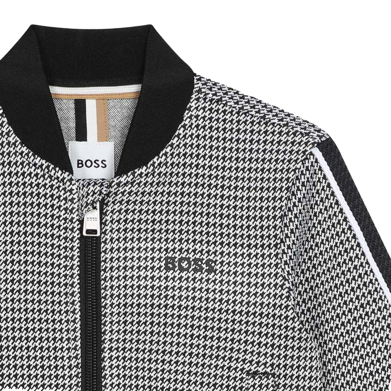 Houndstooth Check Cardigan BOSS 
                    BOY