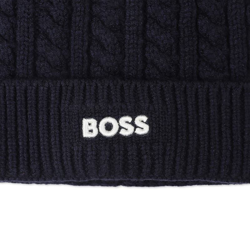 Cable knit beanie BOSS 
                    BOY