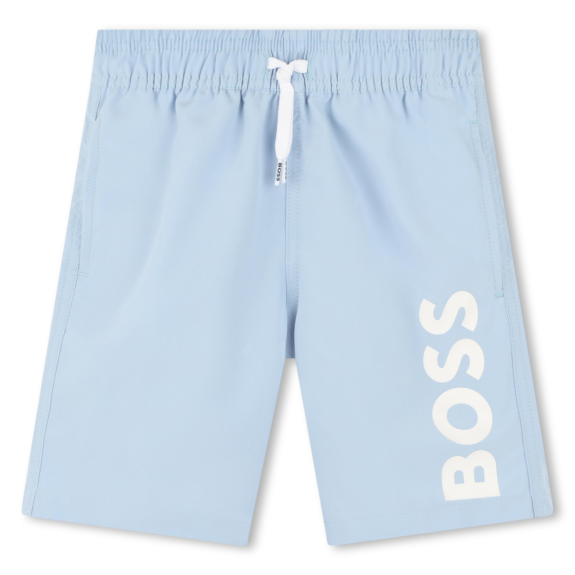 BOSS Kidswear logo-print drawstring-waistband swim shorts - Orange