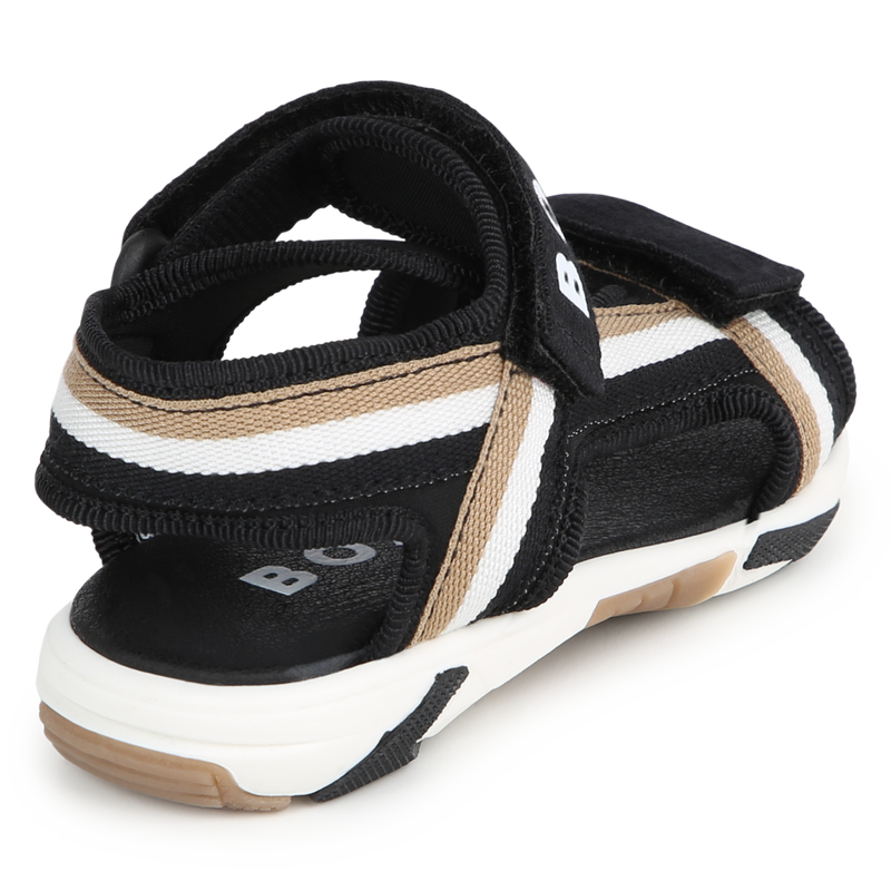 Striped Velcro sandals BOSS 
                    BOY