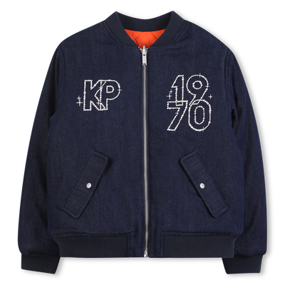 Reversible jacket with zip closure KENZO KIDS UNISEX